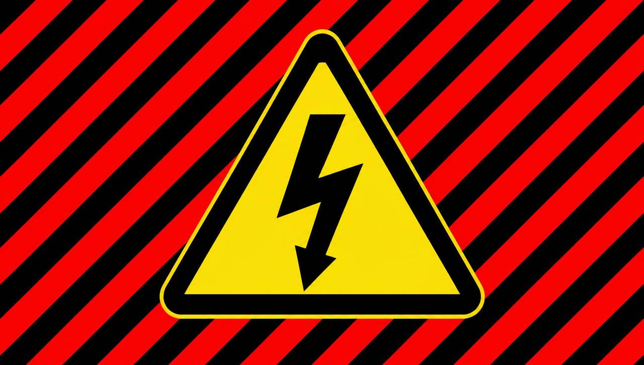 ELEKTRITOOD.COM ohutussümbol — kollane hoiatuskolmnurk musta välgunoolega